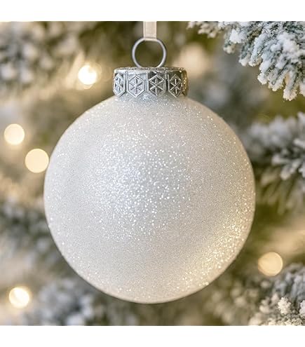 Lot De 35 Boules De Noël, Blanc Et Gris, 8 Types Différents, Pour Décorer Le Sapin, Neuves.