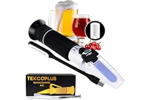 Brix de Bière ET Réfractomètre à Gravité Spécifique Avec Double éChelle Optique Atc 0~32% Brix 1.000-1.120 SG Wine Wort Making Beer