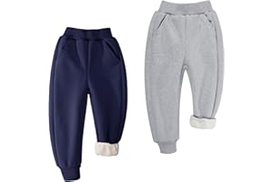 BIG ELEPHANT Fleece-gefütterte Jogginghose für Jungen und Mädchen, sportliche Jogginghose aus weicher Baumwolle für Jugendliche, aktive Basic-Hose für Kinder mit Taschen