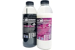 DIPOXY 1000g Premium 2 Komponenten Silikon Typ S1 Dubliersilikon weich für Epoxidharz, Beton, Seife, Wachs, usw... (2 x 500g)