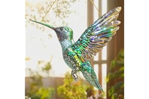DAZZTIME Spirit Birds, Atrapasueños de Colibrí, Colgante de Colibrí Acrílico, Atrapasueños de Pájaros, para Ventana, Sala de Estar, Pared