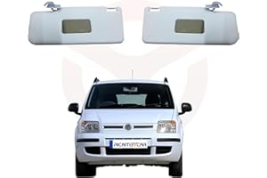 RICAMBYCAR Aletta Parasole con Specchio, Pantina Compatibile con FIAT PANDA (169) dal 2003 al 2011 (Coppia)