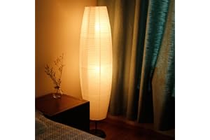 Liummrcy Paralumi di Carta Moderno 43.31x12.60x12.60 Pollici in Piedi per Soggiorno e Camera da Letto