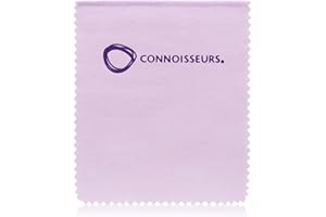 Connoisseurs Gold & Silver Polishing Cloth for Jewellery | Ultrasoft Jewellery Cleaning Cloth to Buff & Restore Shine - 100% Cotton Fiber - 15 x 12 cm