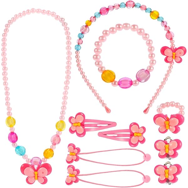 Kit Gioielli Da Sirena Per Bambine - Borsetta, Collana, Braccialetti E Accessori Per Capelli