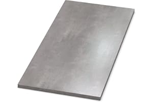 AUPROTEC Tischplatte 28mm Beton Perlgrau 1000 mm x 600 mm Holzplatte melaminharzbeschichtet Spanplatte mit 2mm ABS Kante Auswahl: 100x60 cm