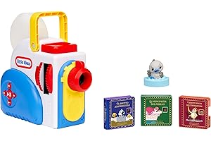 Little Tikes Story Dream Machine Starter Kit con 3 Fiabe Classiche - Proiettore di Luci, Suoni e Audio per Bambini - Include 3 storie e 1 Personaggio - Per bambine e bambini di età superiore ai 3 anni