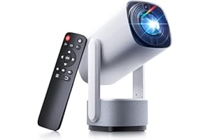 SOOMFON Mini Proiettore Portatile con WiFi e Bluetooth - Video Proiettore Soffitto Supporto 1080P per Smartphone Messa a Fuoco Elettronica Auto Keystone con USB/HDMI/TV Stick/iPhone/Android