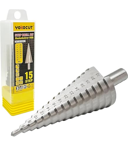 TOOLMAYS Step Drill M35 AlTiN Coating Taper Drill Diameter 4-32 Mm For Stainless Steel, Plastic