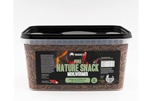 NatureHolic - Teichzeit Pure Nature Snacks - gusanos de la harina, cantidad [ml]: 5000 ml.