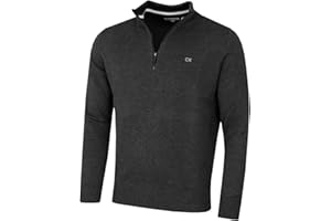 Calvin Klein Mens 2025 Knit Cotton 1/2 Zip Golf CK Top Sweater