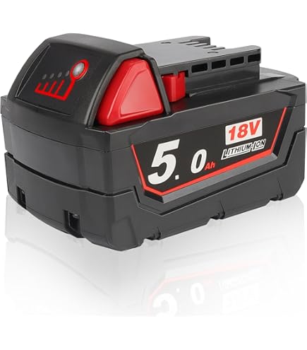 18V 5,5Ah accu voor Milwaukee, ASUNCELL Li-Ion reserveaccu voor Milwaukee M18 accu compatibel met Milwaukee M18B XC 48-11-1815 48-11-1820 48-11-1850 2601 2610 2611 2620. 2630 2650
