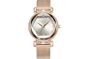 CIVO Orologio Donna Elegante da Polso Orologio Stelle Bracciale Analogico Quarzo Cielo Stellato Diamanti Regalo