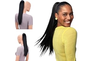 CAISHA 50cm Klips Na Warkocz Treska Do Przed?u?ania W?osów W Ko?ski Ogon W?osy Syntetyczne G?adkie Czarny H56