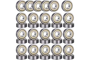 YITOBICI Łożyska kulkowe, 36 sztuk 608zz łożyska kulkowe, metalowe Double Shielded miniaturowe łożyska kulkowe zwykłe (36 sztuk)