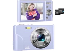 LECRAN Digital Camera,FHD 1080P Vlogging Camera 2.4" LCD Compact Camera with 16X Digital Zoom,Portbale Cameras for Photography,Mini Christmas Digital Camera for Beginners, Boys Girls