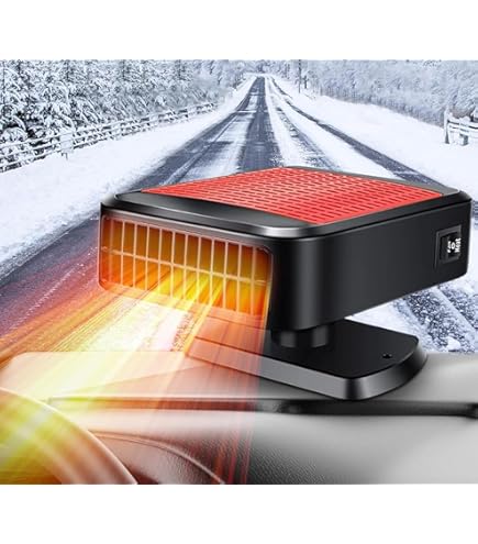 Chauffage De Voiture, 12 V 120 W Chauffage Portable De Voiture, 2 En 1 Rechauffeur De Voiture Chauffage Et Ventilateur De Refroidissement Avec Base R 98637829