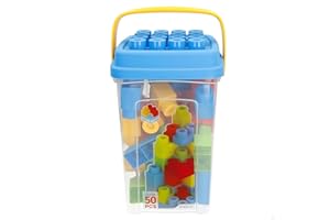 ColorBaby - Juego Piezas construccion, 50 Bloques Maxi, Ladrillos de Juguete, para niños