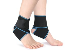 ACWOO snkelstöd, elastiskt ankelbandage, elastic compression ankle strap halkskydd andas fotledsstöd för fotledsstukning, art