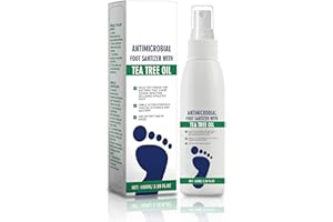 QUELLORA Antifungal Foot Spray 100ml, Athlete’s Foot Treatment, Odour Control & Cracked Heel Repair, 98% Natural Formula for Men & Women