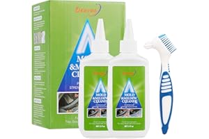 deuvuo Revolutionary Mould Remover Gel UK, Mold And Mildew Remover Gel With Brush, large Capacity Mildew RemovalFor Wall Tiles Grout Sealant Bathroom Cleaning Home Kitchen Sinks Cleaning(10 Fl Oz)