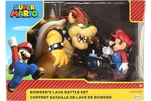 Jakks Pacific Figurine Bowser vs Mario, A2102777, Multicolore