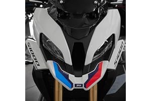 Resin Bike Adhesivos de Moto Compatibles con BMW S 1000 XR 2025. Protecciones Puntales Frontales de Choques y Arañazos de Moto. Pegatinas 3D Resinadas Made in Italy