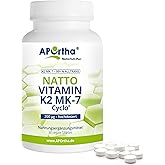 APOrtha Vitamin K2 MK7 200 µg 99+% ALL-Trans, 365 Tabletten hochdosiert vegan, Hochwertiges Natto K2 Vitamin leicht zu schluc