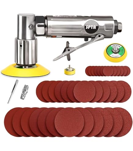 Chicago Pneumatic CP7268 Air Sander – Heavy Duty 2-3/4 X 17-1/2 Inch Rectangular Pad, 5000 RPM, For Auto Body & Woodworking