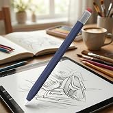 CaseOnn Apple Pencil USB-C Kılıf Klasik Retro Tasarım Mat Silikon Lacivert