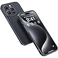 CASEKOO Slim Fit 2.0 for iPhone 15 Pro Max Case Ultra Thin, [Upgraded Lens Protection] Matte Anti-scratch Protective Phone Case Anti-Fingerprint Hard PC Cover for iPhone 15 Pro Max - Titanium Black