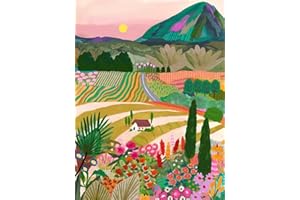 askkqtx Malen Nach Zahlen Erwachsene,Wasserfarbe Landschaft DIY Paint by Numbers Adult Handgemalt Ölgemälde Kit für Anfänger Kinder und Erwachsene Ohne Rahmen Als Geschenk Home Wand Dekor 30X40CM