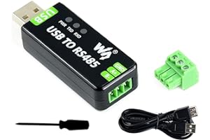 WAVESHARE USB a RS485 Convertidor Bidireccional Industrial Adaptador con FT232RL y SP485EEN Interior, Compatible con Windows 11/10/8/7/XP, Mac, Linux, Android, Wince, con Circuitos de Protección Múltiple
