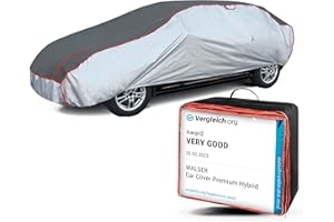 WALSER car hail protection cover Premium Hybrid Award Very Good* water-repellent breathable hail protection garage for hail protection, size: L 30970