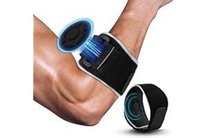 JUKIBOLE Coudière pour Tendinite et Épicondylite, 2 Pièces Tennis Elbow pour Soulager l'inconfort du Tendinite, Bracelet Réglable avec Rembourrage, Attelle Coude Femme et Homme pour Golf Sport Gym (Noir)