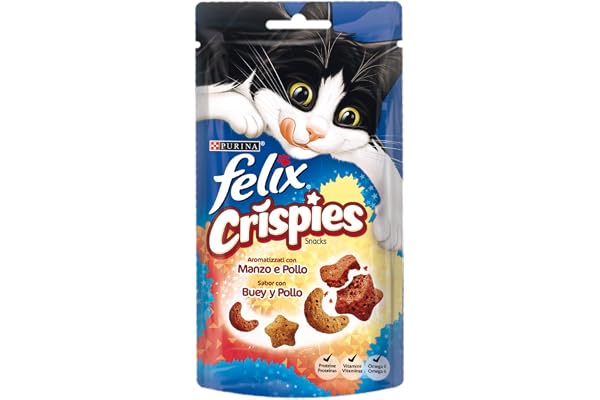 Purina Felix Crispies Snacks lot de 8x45g
