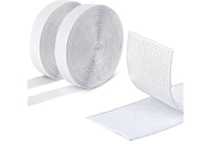 ‎ARMIZ Armiz Klettband selbstklebend - 8M extra starkes doppelseitiges Klett klebeband mit 20mm breitem selbstklebendes Klettband (Weiß)