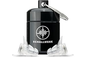 SCHALLWERK ® Strong+ tapones oidos con protección extra fuerte – amortigua el ruido y mantiene la calidad del sonido – ideal para la música, los festivales, el trabajo, el estudio