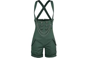 Alice im Wunderland Mad Hatter Frauen Latzhose dunkelgrün Disney, Disney Classics, Fan-Merch, Filme