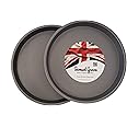 Samuel Groves 2X 8 (20cm) Birthday Victoria Sandwich Cake Tin Non Stick Fixed Base Made in England