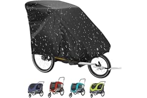 CAIJ 170 x 117 x 61 cm Folding Garage for Bicycle Trailer, 210D Oxford Rain Cover Bicycle Trailer Universal Folding Garage Bicycle Trailer Cover