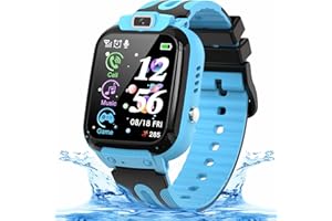 Smooce Smartwatch Bambini,Orologio Telefono Bambino da 3 a 12 Anni,Funzione di Chiamata SOS,LBS,Fotocamera,Touch Screen,Regalo per Bambini