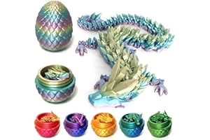 Yearsahrk Uovo di drago stampato 3D misterioso drago giocattolo realistico realistico drago mobile figure sorpresa uova di drago Easter decorazioni per la casa