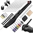HAWINK Hand Poke and Stick Tattoo Kit with 7 Tattoo Ink 20PCS Needles DIY Pen Tool Black GK-HW803TN01UK-1