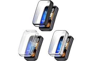 Kobmand 3 Stück Hülle Kompatibel mit HuaWei Band 8,Vollständige Abdeckung Schutzfolie Cover Case Schutzhülle für HuaWei Band 8
