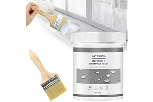 Sellador Invisible Impermeable, Darryy Agente Impermeable Invisible Permeable 300g, Super Strong Invisible Waterproof Anti-Leakage Agent con Cepillo para Pared Exterior de Techo de Baño Inodoro