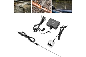 DIOCHE Sensor Detector de Fugas en Tuberías de Agua - Monitor de Alta Sensibilidad Con Auriculares Potenciadores de Sonido y Kit de Accesorios para Localizador