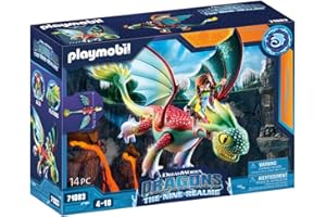 PLAYMOBIL DreamWorks Dragons 71083 Dragons, The Nine Realms Feathers y Alex, a Partir de 4 años