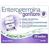 Enterogermina Gonfiore, Integratore Alimentare con Probiotici, Enzimi Digestivi e Fermenti Lattici per Adulti Contro Gonfiore