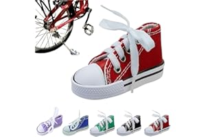 Caduola Personalized Moto Foot Support,Small Shoe Motorbike Side Stand Kickstand Extension Pad,1 x Motorcycle Stand Cute Mini Canvas Shoes Side Stand Motorcycle Accessories (Red)